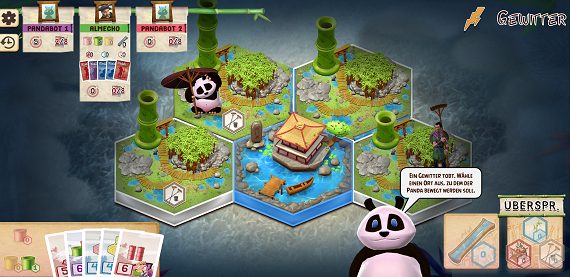 Takenoko App- Spielsituation - Gewitter