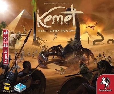 Kemet - Blut und Sand - Brettspiel Cover Vorschau