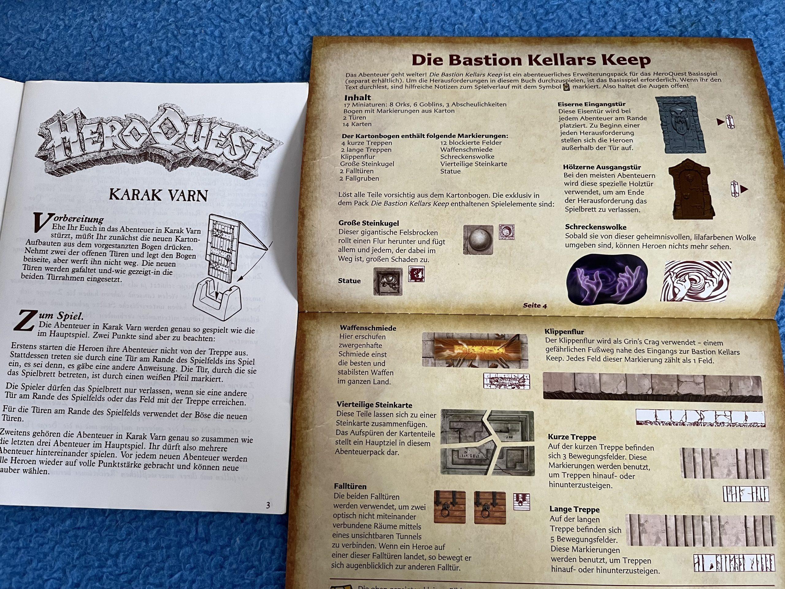 HeroQuest - Die Bastion Kellars Keep - Vergleich