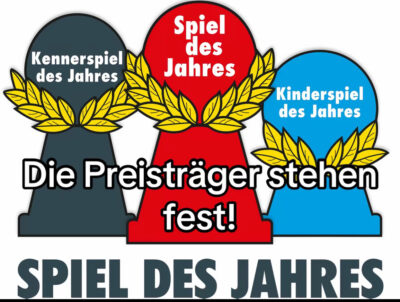 Pöppel Spiel des Jahres, Kinderpsiel des Jahres und Kennerspiel des Jahres